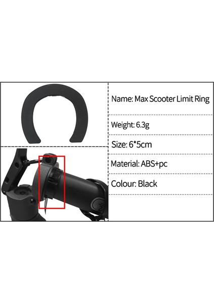 Ninebot Max Için Elektrikli Scooter Kaykay Limit Halkası Kiti Parçası (Yurt Dışından) modelleri