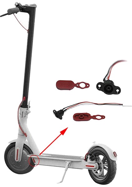 Xiaomi Mijia M365 Için 10 Adet Elektrikli Scooter Şarj Deliği Kapağı (Yurt Dışından) indirimleri