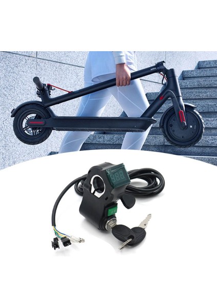 E-Bisiklet Kontak Kilidi Anahtarı Başparmak Gaz Kelebeği Voltmetresi (Yurt Dışından) fiyatları