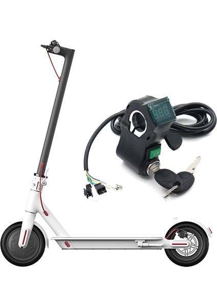 E-Bisiklet Kontak Kilidi Anahtarı Başparmak Gaz Kelebeği Voltmetresi (Yurt Dışından) fırsatları