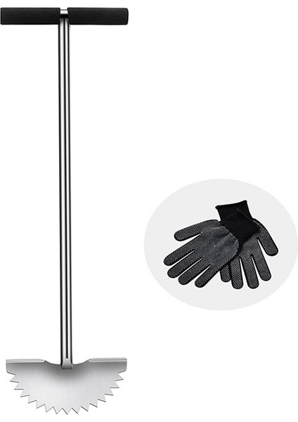 Bahçe Düzeltme Kazıyıcı Yarım Ay Şekli T-Grip Saplı Keskin Tırtıklı Manuel Kenar Düzeltici Saplı Çim Kenar Kesme Makinesi (Yurt Dışından) indirimleri