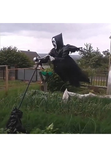 Cadılar Bayramı Çığlık Korkuluk Karga Hayalet Robe Korkuluk Kuş Pastoral Koruma Çığlık Hayalet (Yurt Dışından) fırsatları