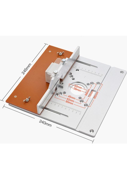Alüminyum Yönlendirici Masa Ekleme Plakası Elektrikli Ahşap Freze Çevirme Tahtası Gönye Ölçer Kılavuz Seti ile Masa Testere Tezgahı-A (Yurt Dışından) fırsatları