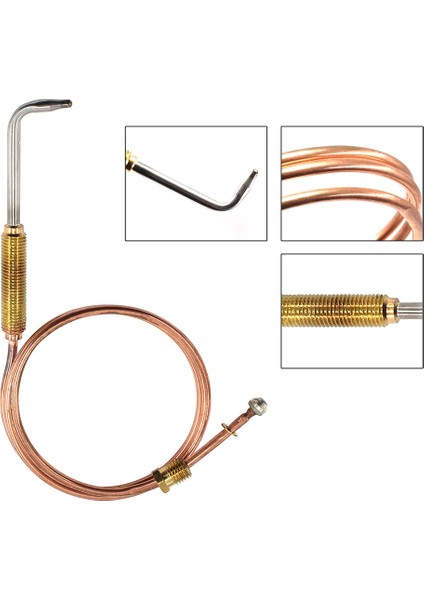 2023 Dirsek 670MM Gaz Sobası Termokupl Isıtıcı Parçası Evrensel Şömine Yedek Dijital Sıcaklık Kontrol Cihazı 2 Adet (Yurt Dışından) modelleri