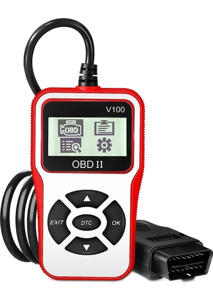 V100 Araç Teşhis Araçları Dijital Ekran Obd2 Tarayıcı Evrensel Obd2 (Yurt Dışından)