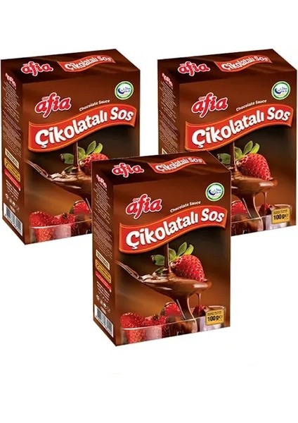 Çikolatalı Sos 100 gr x 3 Adet