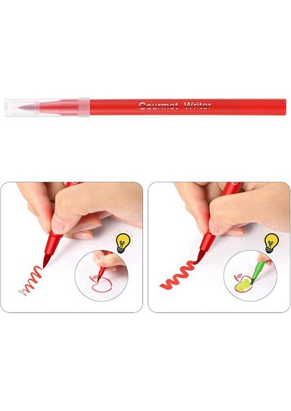 Gıda Boyası Kurabiye Işlerini Süslemek Için Gıda Sınıfı Yenilebilir Işaretleyiciler Kırmızı (Yurt Dışından) fırsatları