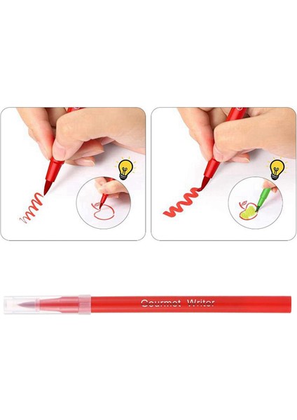 Gıda Boyası Kurabiye Işlerini Süslemek Için Gıda Sınıfı Yenilebilir Işaretleyiciler Kırmızı (Yurt Dışından) indirimleri