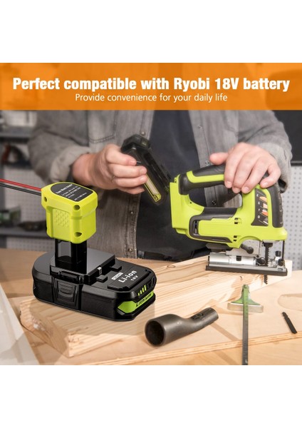 Ryo-Bi 18V P108 P107 P102 Dock Güç Konektörü Için Akülü Tekerlekler Adaptörü, Dıy Akülü Tekerlekler, Robotlar, Rc Oyuncak (Yurt Dışından)