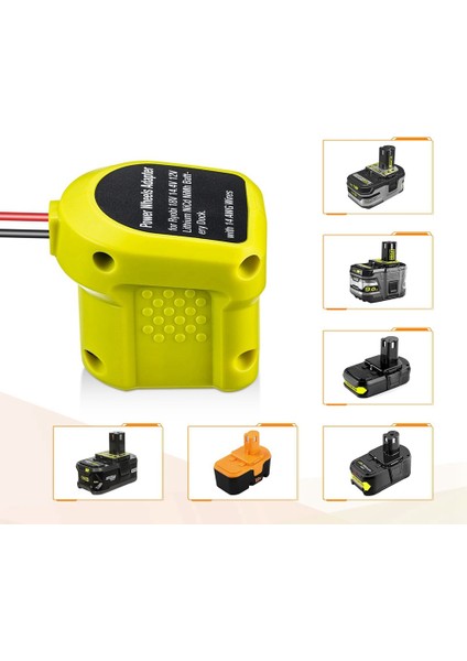 Ryo-Bi 18V P108 P107 P102 Dock Güç Konektörü Için Akülü Tekerlekler Adaptörü, Dıy Akülü Tekerlekler, Robotlar, Rc Oyuncak (Yurt Dışından)