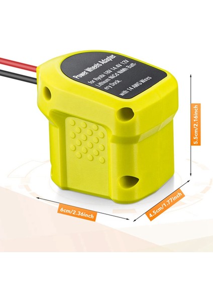 Ryo-Bi 18V P108 P107 P102 Dock Güç Konektörü Için Akülü Tekerlekler Adaptörü, Dıy Akülü Tekerlekler, Robotlar, Rc Oyuncak (Yurt Dışından)