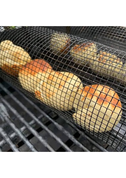 Haddeleme Barbekü Sepeti Barbekü Aksesuarları, Yuvarlak Barbekü Izgara Örgüsü, Barbekü Sebze Dilimleri Sepeti, Sebze, Patates Kızartması, Balık (Yurt Dışından) indirimleri