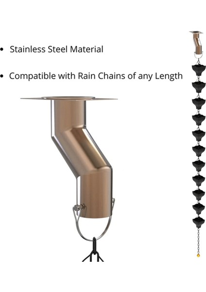 Yağmur Zinciri Oluk Adaptörü Drenaj Borusu Takma Aleti Oluk Altında Oluk Altında Olmayan Drenajlar Için Taşınabilir Ofset Takma Aleti (Yurt Dışından) fiyatları