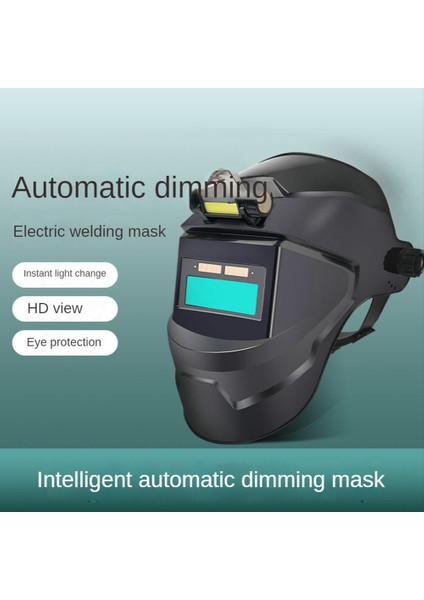 Kafa Işık Lambası Şapkalar Koruyucu Maske Kaynak Maskesi ile Akıllı Otomatik Işık Değişimi Maskesi (Yurt Dışından)