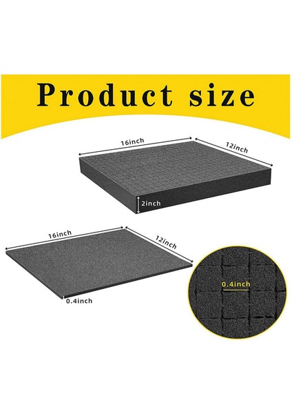 Izgara Sünger Küp-Köpük, 6 Adet 400X300X50MM/6 Adet 400X300X10MM, Alet Kutusu Kamera Kılıfı Sünger, Kutu Aparatı, Alet (Yurt Dışından)