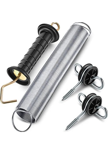4 Parça Elektrikli Çit Kapısı Kolu Kiti Elektrikli Çit Kapısı Kiti Çapa Bahar Kapı Kolu Kiti (Yurt Dışından)
