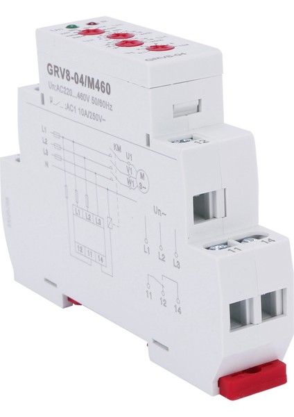 2x Grv8-04 M460 3 Fazlı Gerilim Izleme Rölesi Faz Sırası Faz Arıza Koruması Gerilim Kontrol Rölesi (Yurt Dışından)