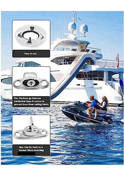 Twist Lock Sağduyu Bağlantı Elemanı, Tekneler, Yelkenliler, Rv'ler, Botlar ve Karavanlar Için Metal Dönüş Düğmeleri (30PC) (Yurt Dışından)