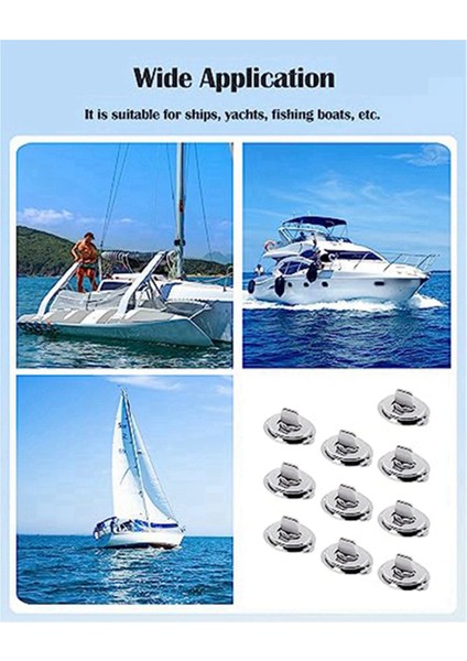 Twist Lock Sağduyu Bağlantı Elemanı, Tekneler, Yelkenliler, Rv'ler, Botlar ve Karavanlar Için Metal Dönüş Düğmeleri (30PC) (Yurt Dışından)