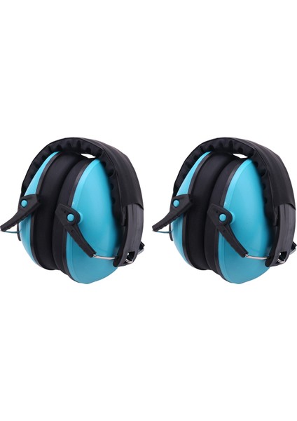 2x Anti-Gürültü Kulak Muffs Gürültü Koruması Işitme Koruması ve Gürültü Azaltma Azaltma Kulak Muffs Çocuklara Uygun Mavi (Yurt Dışından)