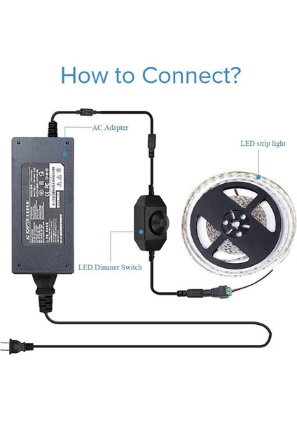 5x LED Bar Işığı Dimmer, Dc 12V-24V 6A Dimmer Anahtarı, LED Bar Işığına Uygun, LED Halat Işık 3528, 5050, 5630(SIYAH) (Yurt Dışından) modelleri
