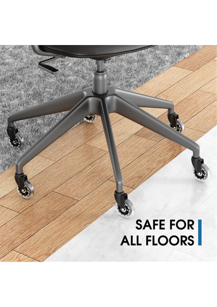 Ofis Koltuğu Tekerlekleri, Çalışma ve Oyun Koltuğu Için 3 Inç Yedek Yumuşak Sessiz Masa Tekeri Tekerlekler, Ağır Hizmet ve Güvenli (Yurt Dışından) indirimleri