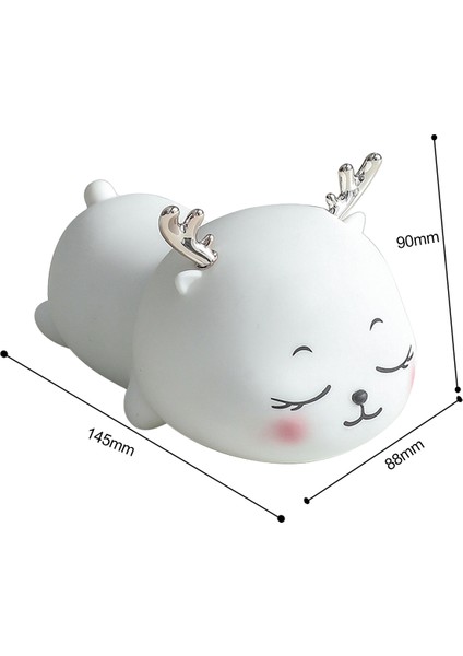 Lx-1pcs Silikon Gece Lambası-Menglu-9*8.8*14.5cm (Yurt Dışından)