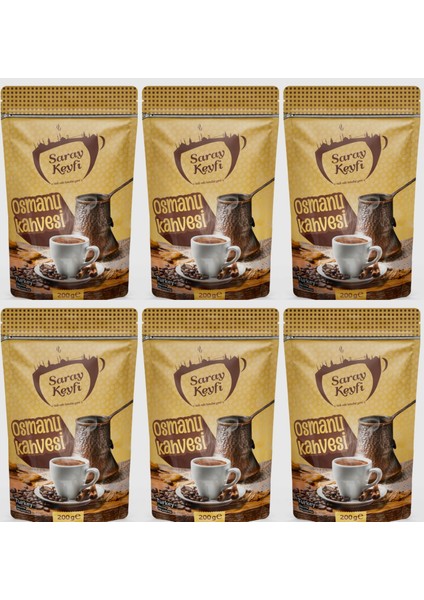 Saray Keyfi Osmanlı Kahvesi 200 gr 6 Adet Avantajlı Paket