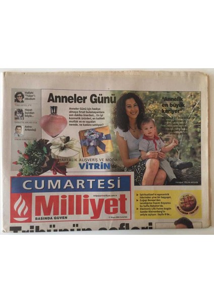 Milliyet Gazetesi Cumartesi Eki 11 Mayıs 2002 - Tribünün Şefleri Hayatlarını ve Takım Aşklarını Anlattı Sebahattin Şahin, Sefa... GZ20589