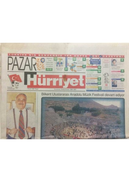 Hürriyet Gazetesi Pazar Eki 7 Eylül 1997 - Hakarete Hayvanları Karıştırmayın GZ35725
