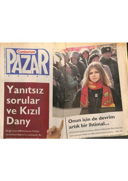 Cumhuriyet Gazetesi Pazar Eki 4 Kasım 2007 - Iki Gün Sona Ab Komisyonu Türkiye Için Ilerleme Raporunu Açıklayacak GZ109088