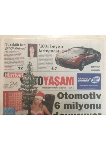 Hürriyet Gazetesi Oto Yaşam Eki 24 Aralık 2003 - 1001 Beygir Tartışması GZ35182