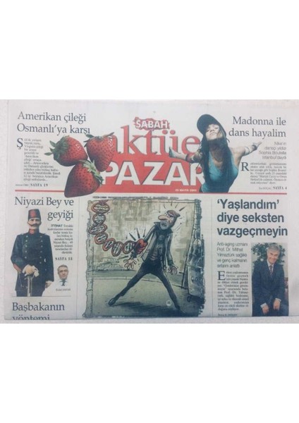 Sabah Gazetesi Aktüel Pazar Eki - 29 Mayıs 2005 - Yaşlandım Diye Seksten Vazgeçmeyin GZ46786