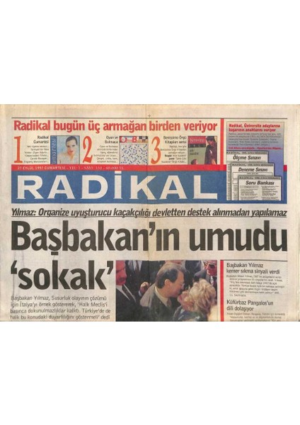 Radikal Gazetesi 27 Eylül 1997 - Türkiyede Internetin Yaptığı Ilk Çöpçatanlık GZ93635