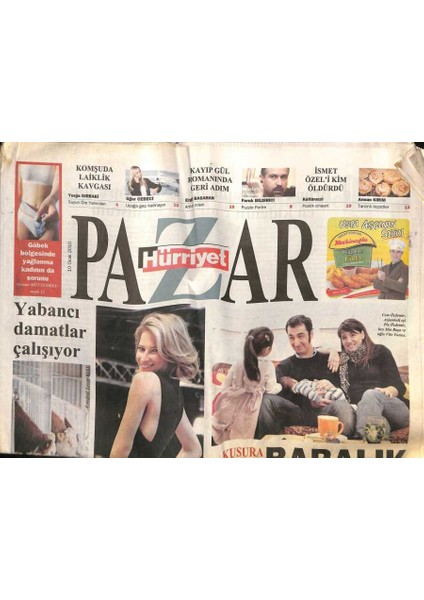 Hürriyet Gazetesi Pazar Eki 10 Ocak 2010 - Üniformayı Çıkardı Safranboluda Cennet Yarattı - Göbek Atmayı Nesrin Topkapı Kasetleri Izleyerek Öğrendim GZ95487