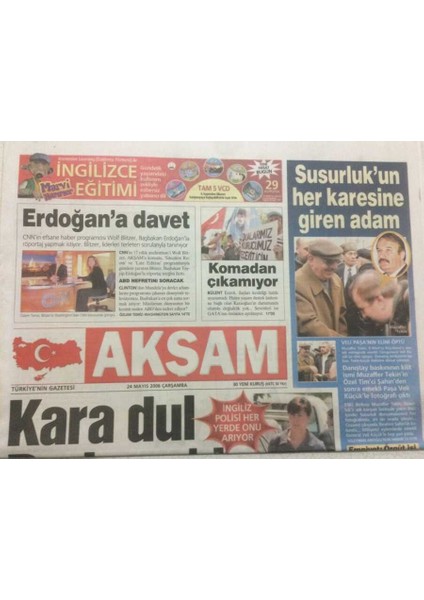 Akşam Gazetesi 24 Mayıs 2006 - Erol Günaydına Vefa Gecesi GZ47990