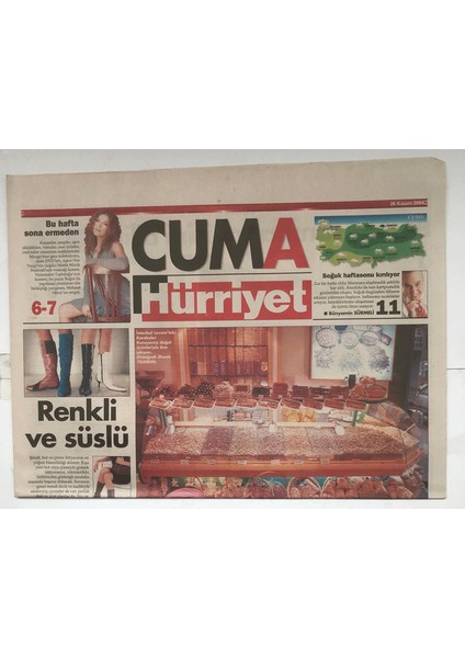 Hürriyet Cuma Gazetesi 26 Kasım 2004 - En Iyi 10 Kuruyemişçi GZ5271 fiyatları