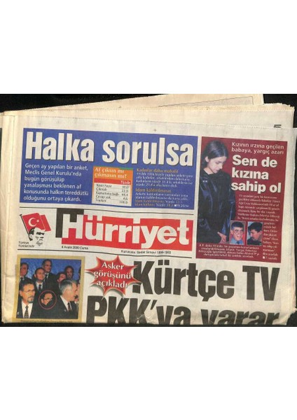 Hürriyet Gazetesi 8 Aralık 2000 - Dünya , Türkün Fındık Motorunu Konuşuyor - Hakan Şükür Artık Çizmenin Kralı GZ120834