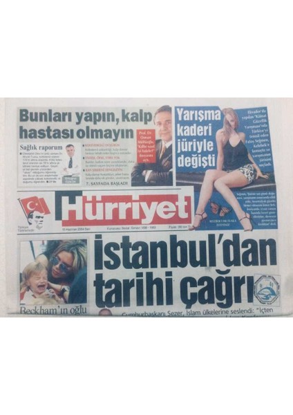 Hürriyet Gazetesi 15 Haziran 2004 - Bunları Yapıp Kalp Hastası Olmayın GZ46668