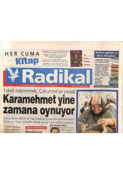 Radikal Gazetesi 15 Ekim 2004 - Allaattin Çakıcı Geldi Hapse Konuldu GZ92559