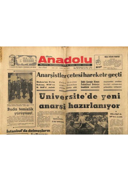 Bizim Anadolu Gazetesi 15 Kasım 1970 - Suriyede Ihtilalin Lideri Hafız Esat GZ97875