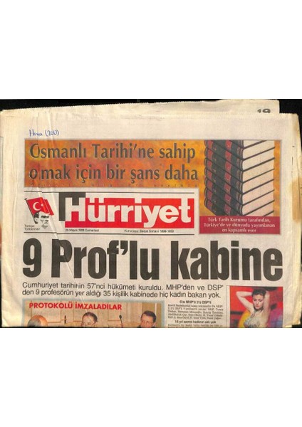 Hürriyet Gazetesi 29 Mayıs 1999 - Bir Türk , Almanyada Yanlış Profesör Öldürdü GZ114721