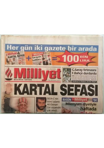 Milliyet Gazetesi 27 Mart 2000 Eski Güreşçi Kutan Güle Şans Tanımadı - GZ44441 fiyatları