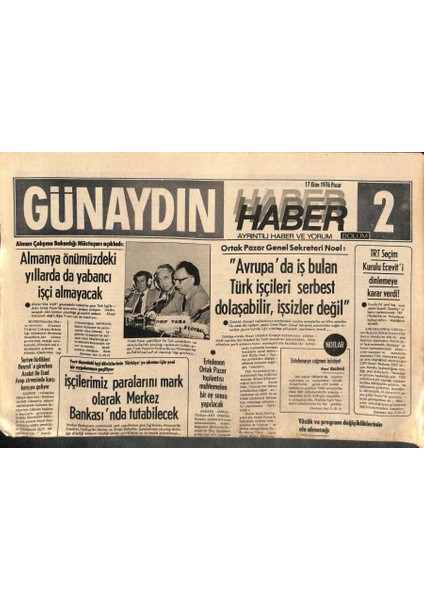 Günaydın Gazetesi Haber Eki 17 Ekim 1976 - Başkan Ford Domuz Gribi Aşısının Faydalı Olduğunu Göstermek Için Televizyonda Aşı Oldu GZ96203
