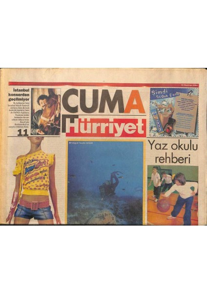Hürriyet Gazetesi Cuma Eki 18 Haziran 2004 - Puantiye Istilası, Şener Şenden Sakıp Ağa ve Manukyan Taklidi GZ97347