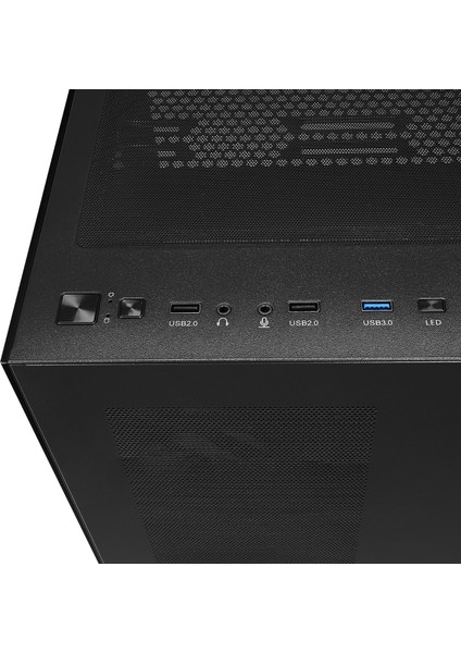 ICEBLADE Temperli Camlı Siyah 7*12cm ARGB Transparan ATX Mid-T Gaming Oyuncu Kasası
