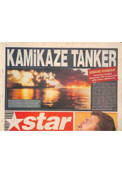 Star Gazetesi 23 Eylül 2001 - Galatasaray Hem Fenerbahçeyi Yendi Hem De Galatasaray Fenerbahçeyi Yenemiyor Efsanesini Yendi ! GZ126710