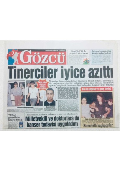 Gözcü Gazetesi - 7 Haziran 2003 - Fenerbahçede Daum Dönemi GZ46421