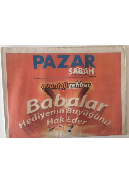 Sabah Gazetesi Pazar Eki 14 Haziran 2009 - Gülse Birsel Dizideki 30 Dan Fazla Karakteri ve Son Bölümü Sabah Pazar Anlattı Avrupa Yakası Son Bölümüyle Ekranlara Veda Ediyor GZ22403