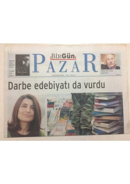 Birgün Gazetesi Pazar Eki 2 Ekim 2005 - Darbe Edebiyatı Da Vurdu GZ47228